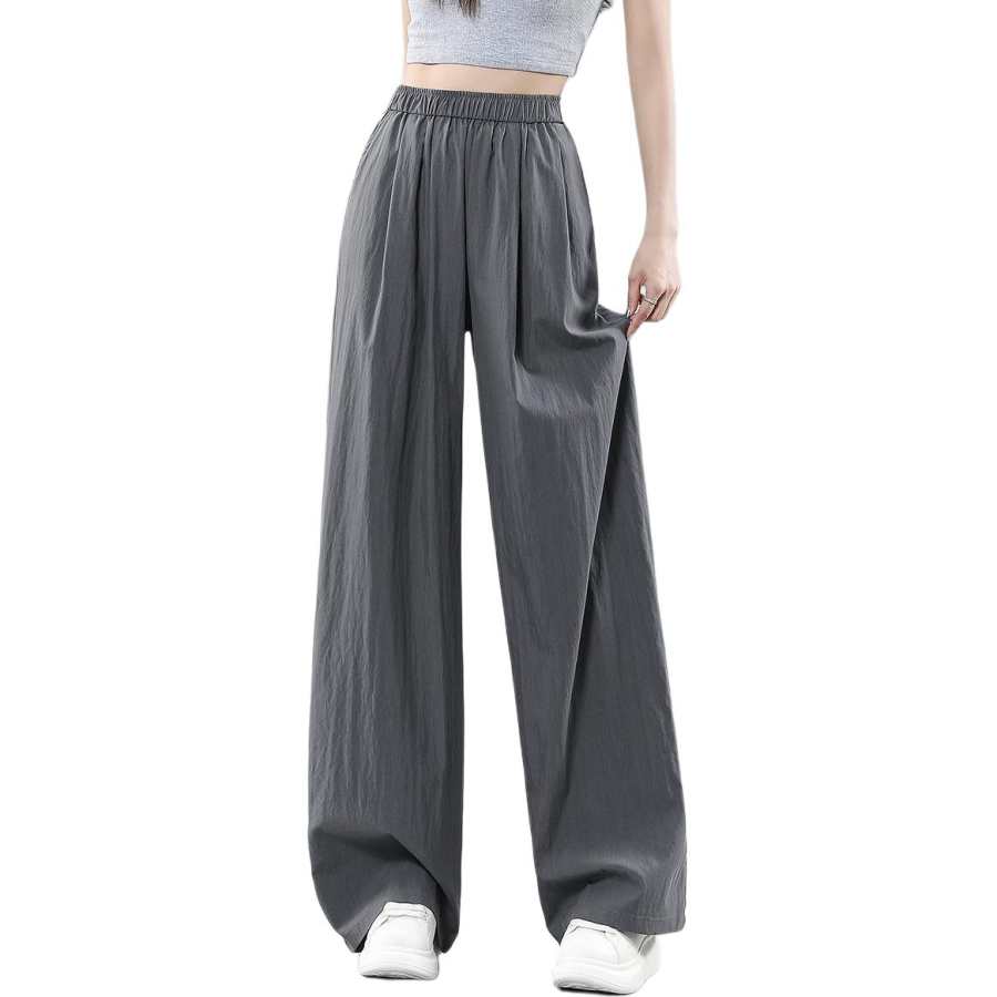 BALENO Lightweight Slim Fit High Rise Loose Fit Wide Leg Pants Casual Pants Summer Women's