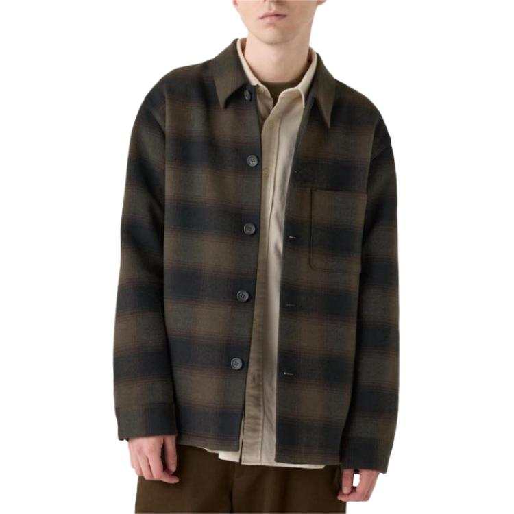 UNIQLO Jackets & Coats Unisex Brown Black