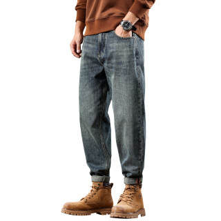 FUERZA Jeans Unisex Blue Moderate Straight Fit Pants