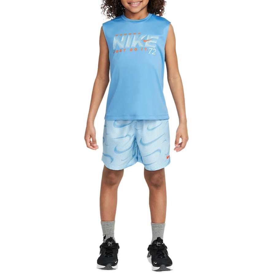 Nike Nike Casual Sportswear Dri Fitwoven SS25 Set Glacier Blue Children Aged 3 7 Years Old