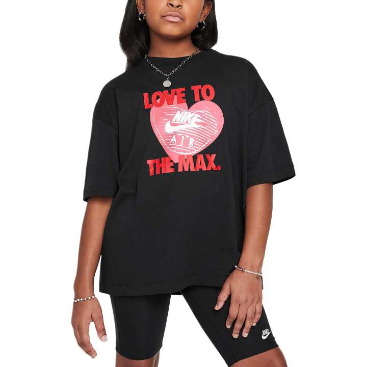 Nike Nike Sportswear T Shirt Black Teenagers