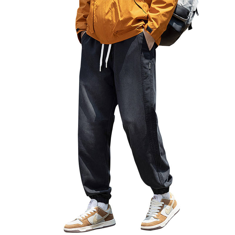 Jeep Casual Pants Unisex Black Gray