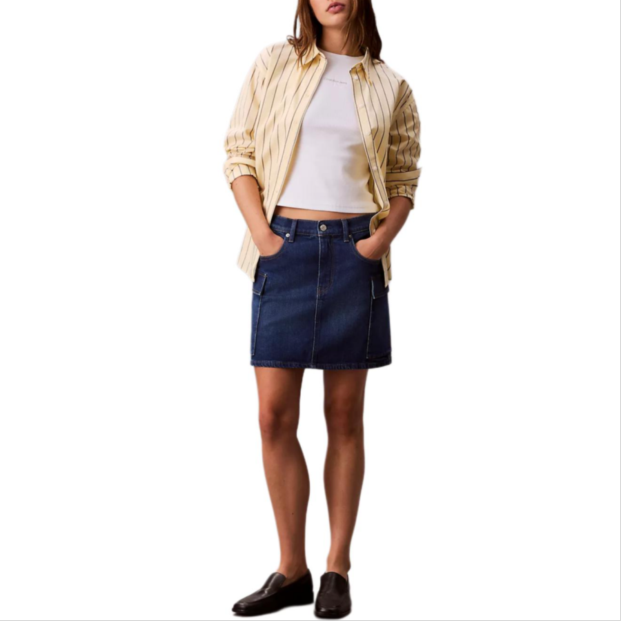 CALVIN KLEIN Denim Short Skirts Women's