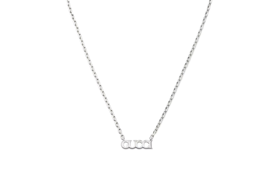 GUCCI GUCCI 925 Sterling Silver Necklaces Unisex Silver