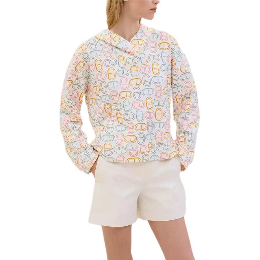 HERMES HERMES Sweatshirt Women's White