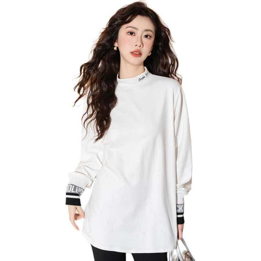 BALENO T Shirts Women's Half Turtleneck Thickened