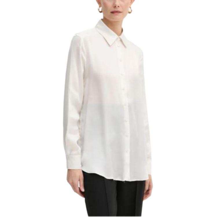 Marella Shirts Women's White Pointed Collar Moderate Other