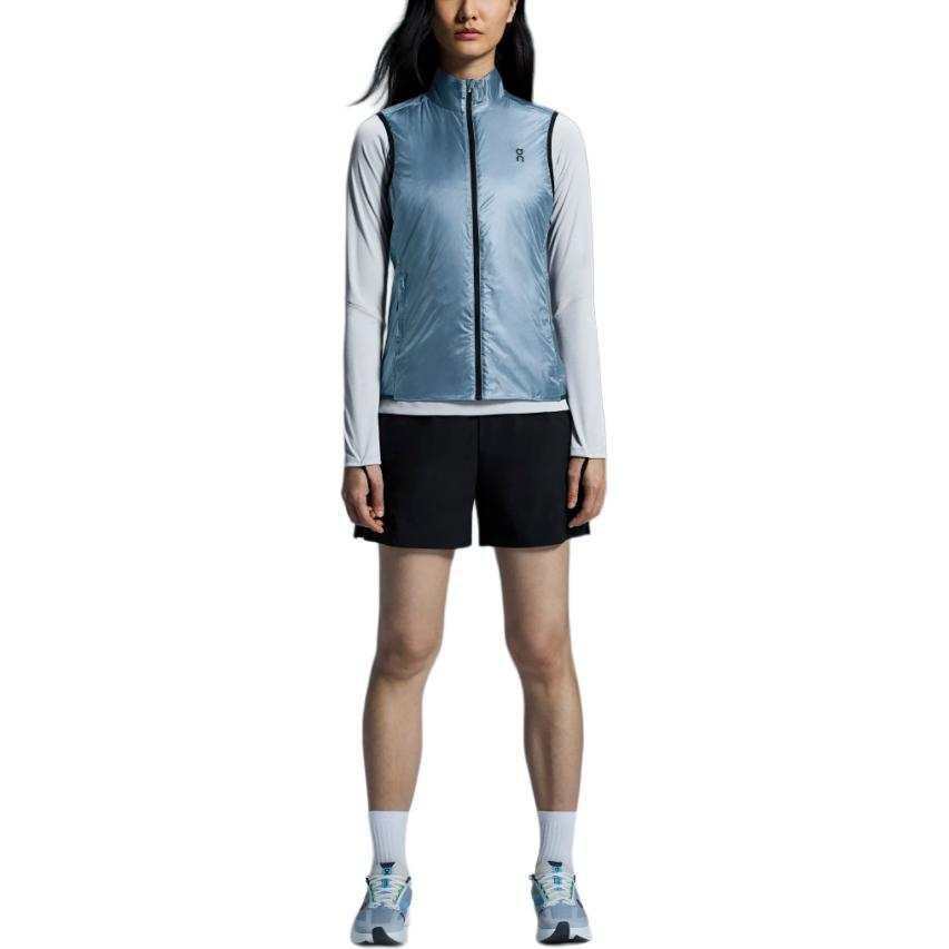On On Weather Vest Women's Light Gray Blue