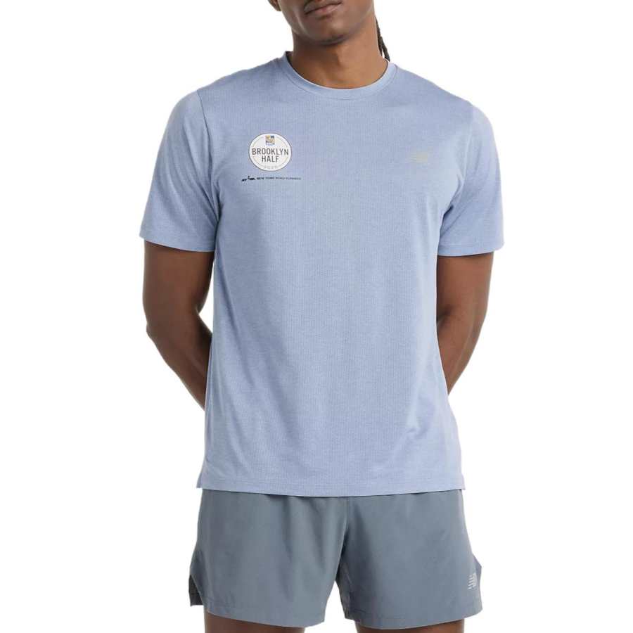 New Balance New Balance RBC Brooklyn Half T Shirt Men's Blue