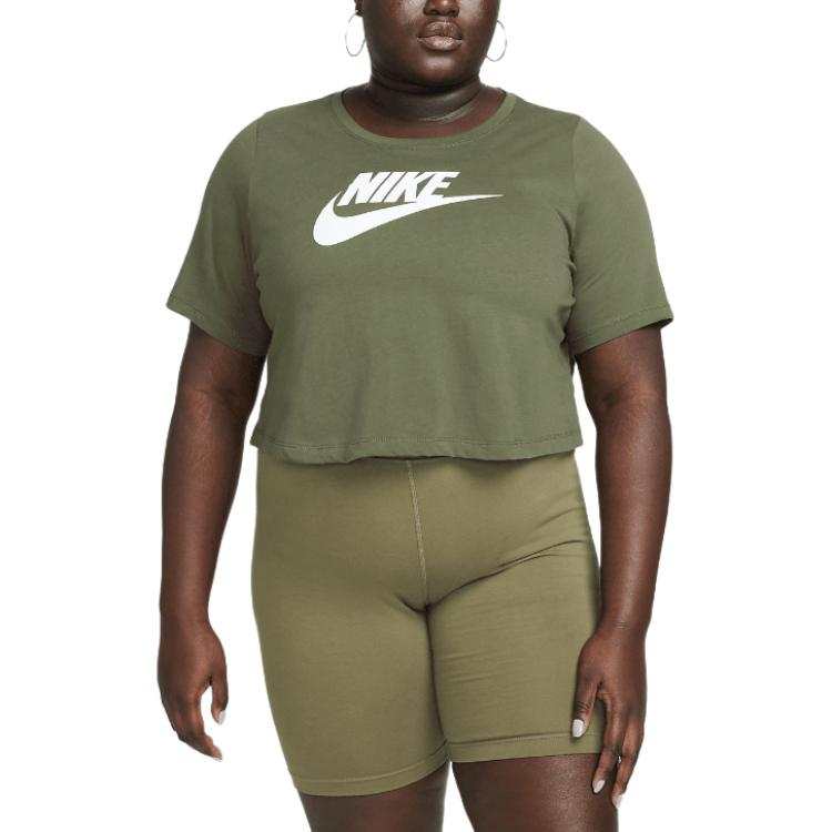 Nike Nike T Shirts Women's Green Crew Neck