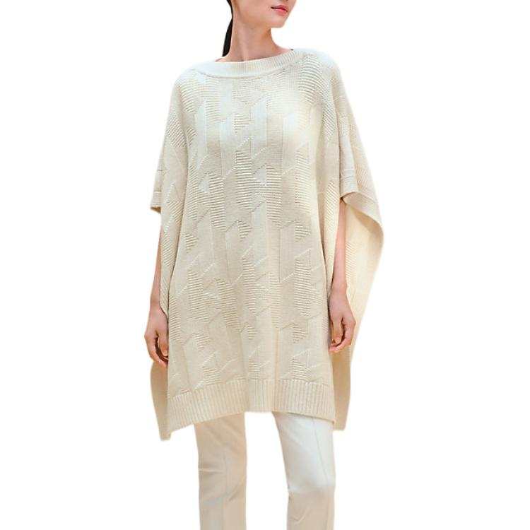 HERMES HERMES FW25 Cloak Women's White