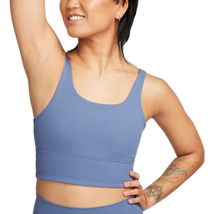 Nike Nike Zenvy Rib Women's Light Support Non Padded Longline Sports Bra