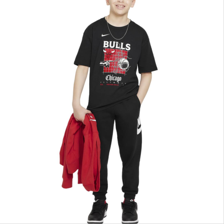 Nike Nike x NBA Chicago BullsMax90 T Shirt Courtside Black Teenagers