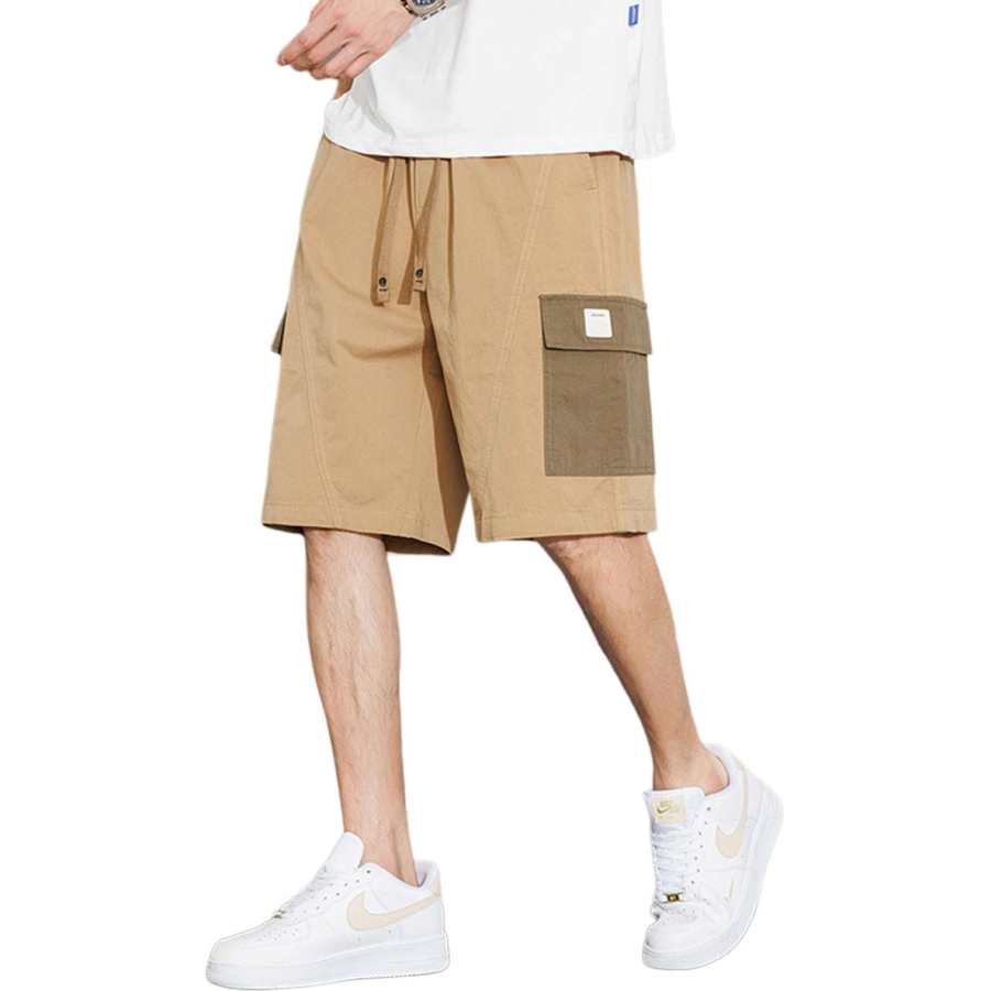 Tonlion Casual Shorts Men's Khaki