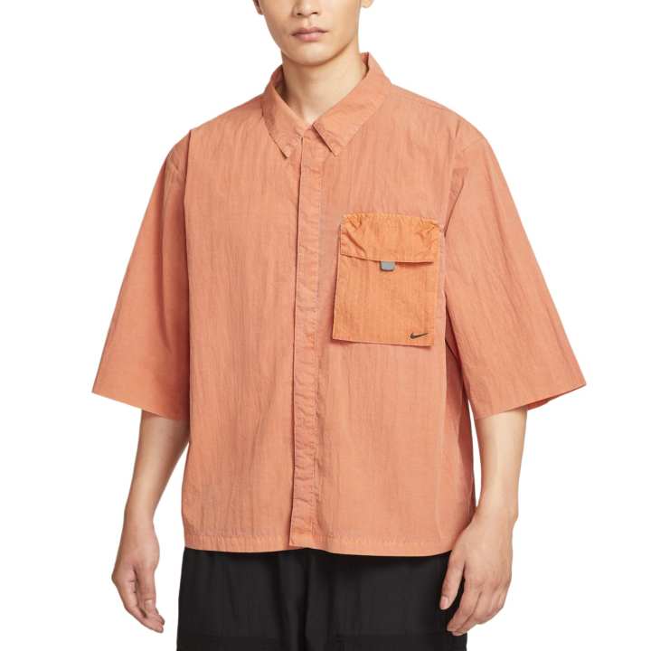 Nike Nike Swoosh Shirts Men's Monarch/Black Lapel Moderate