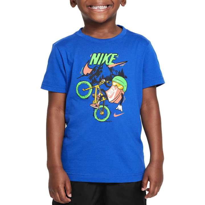 Nike Nike T Shirt Gaming Royal Blue Children Aged 3 7 Years Old