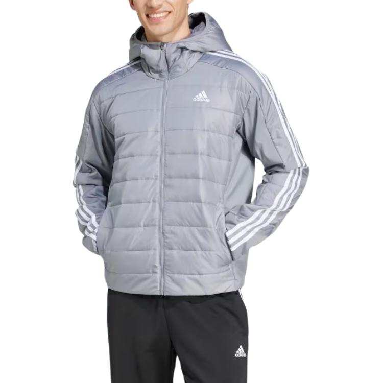 Adidas Adidas Free Shipping With AdiClub Essentials 3-Stripes Insulated Hooded Hybrid Jacket