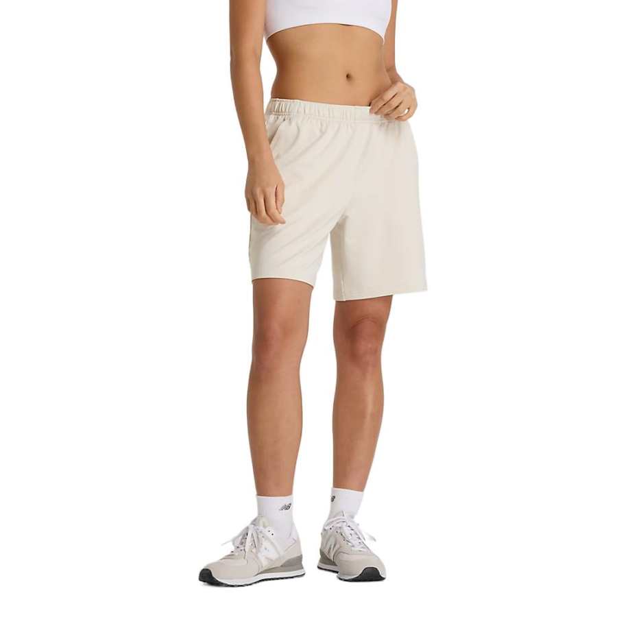 New Balance New Balance French Terry Casual Shorts Women's Beige