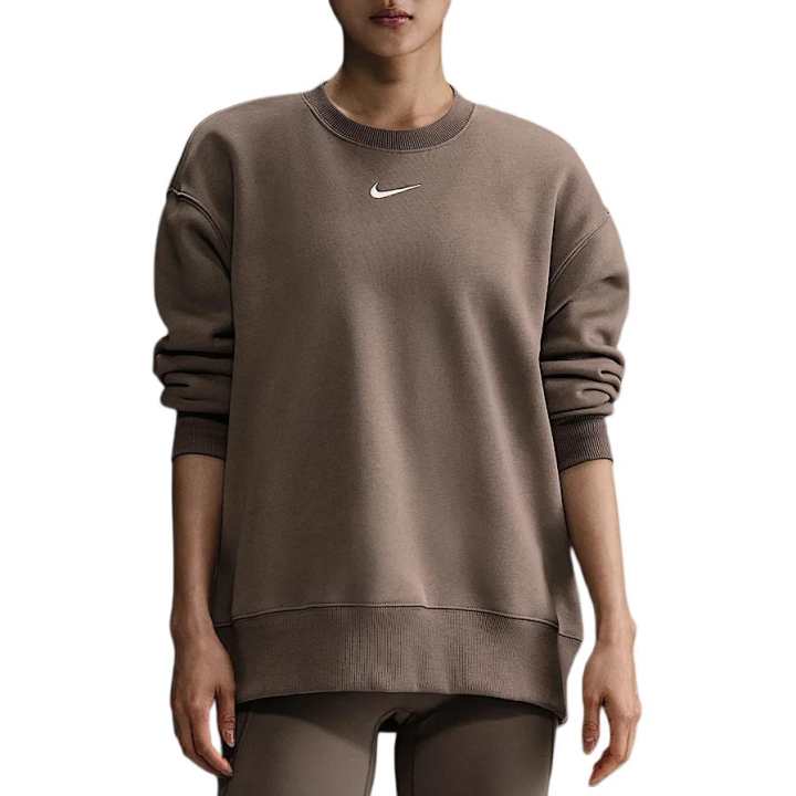Nike Nike Sweatshirts Women's Brown Crew Neck Moderate Regular