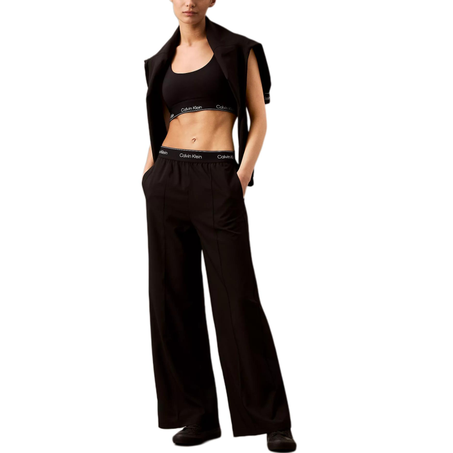 CALVIN KLEIN Knitted Sweatpants Women's Black