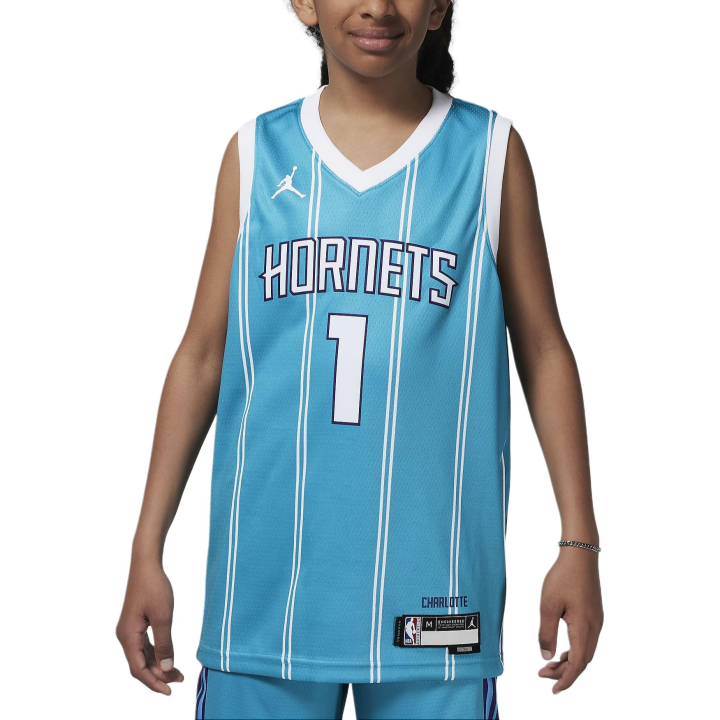 Jordan Jordan x NBA Charlotte HornetsLamelo Ball SS24 Tank Top Sky Blue Teenagers