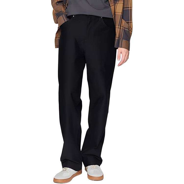 Lee Casual Pants Men's Black Moderate Straight Fit Pants