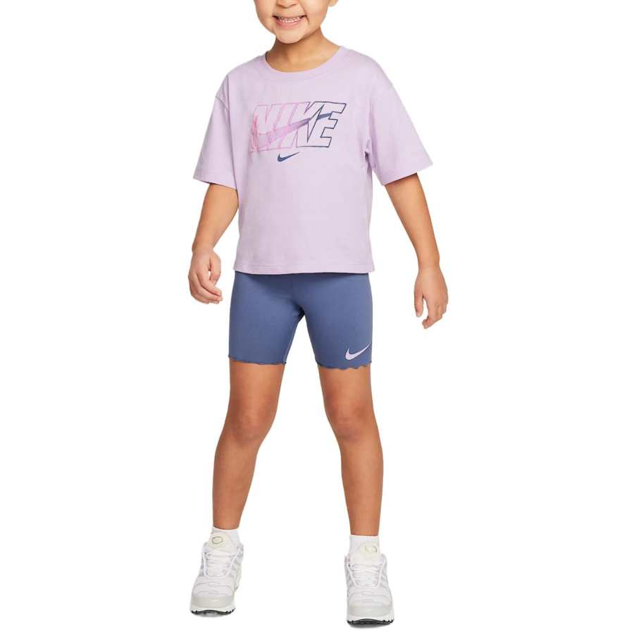 Nike Nike Casual Sportswear Diffused Blue Color Children Aged 3 7 Years Old