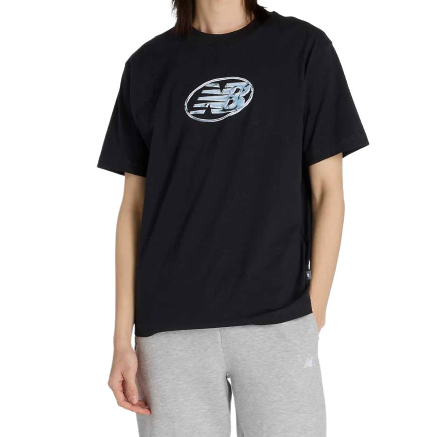 New Balance New Balance NB T Shirts Men's Black Crew Neck