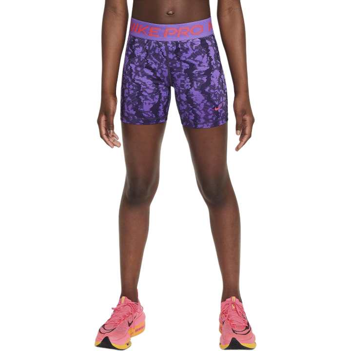 Nike Nike ProDri Fit Shorts Children Aged 3 7 Years Old Deep Prune Color / Black Raspberry Color / Purple Thistle Pink