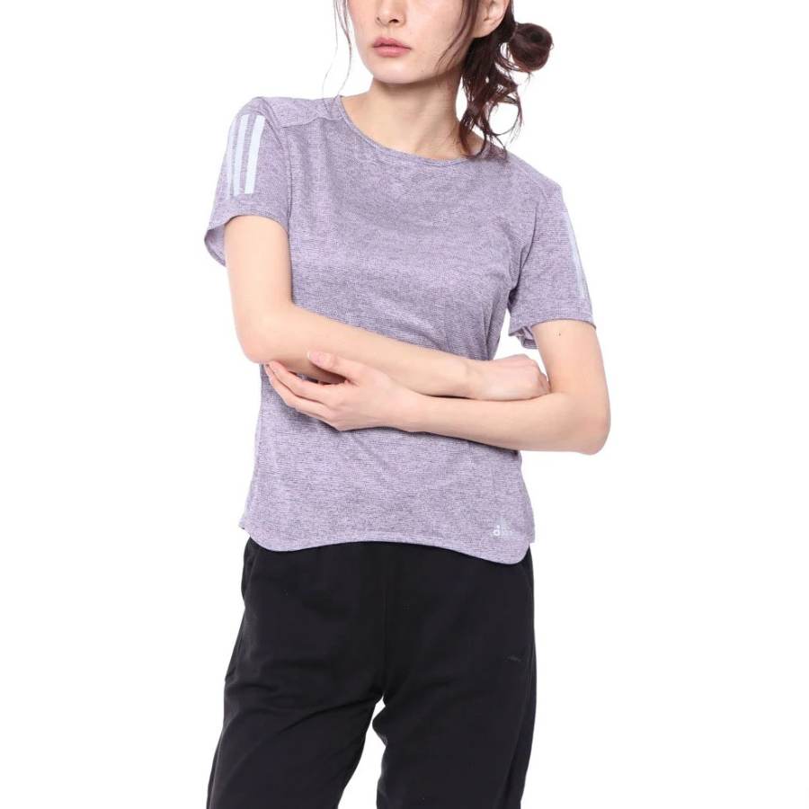 Adidas Adidas T Shirts Women's Purple Crew Neck Moderate