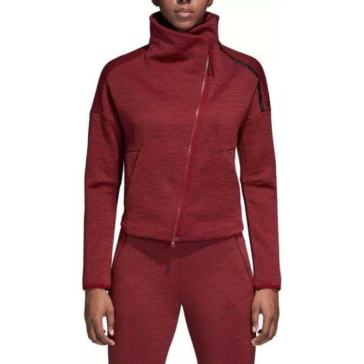 Adidas Adidas W Zne HTR Jkt Jackets & Coats Women's Dark Red