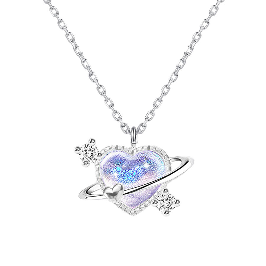 LUCKY ZHY 925 Sterling Silver Necklaces Women's