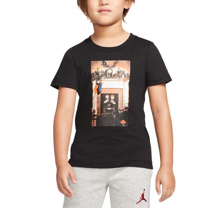 Jordan Jordan Chimney T Shirt Black Children Aged 3 7 Years Old