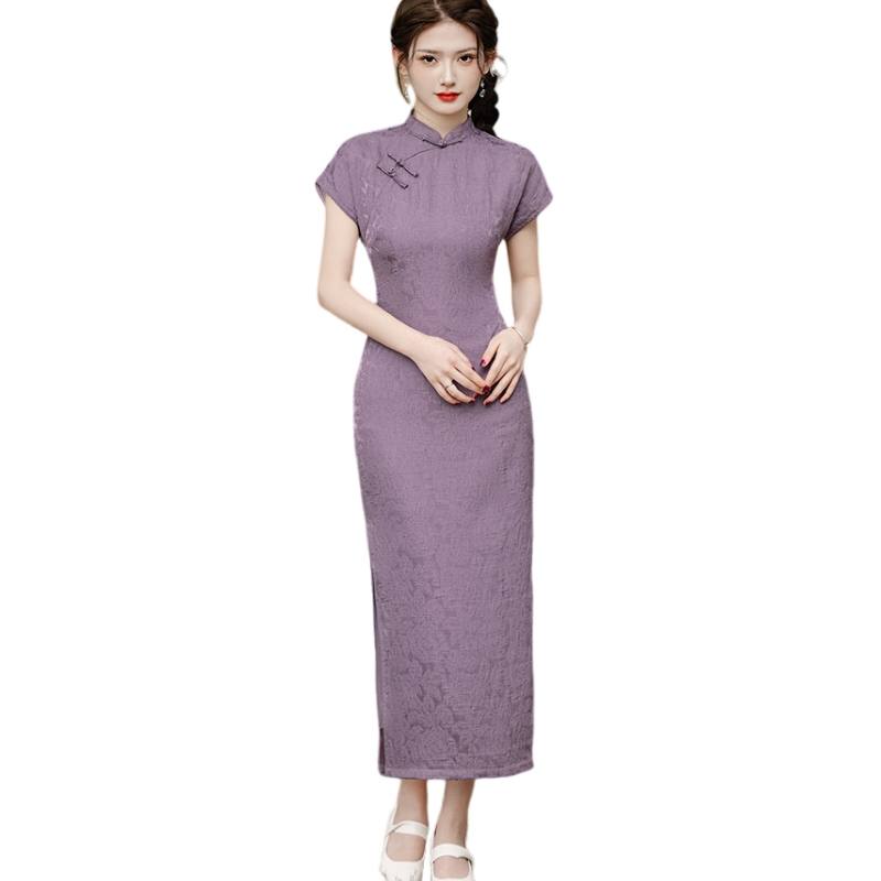 SIXUSICHOU Short Sleeved Dress Women's