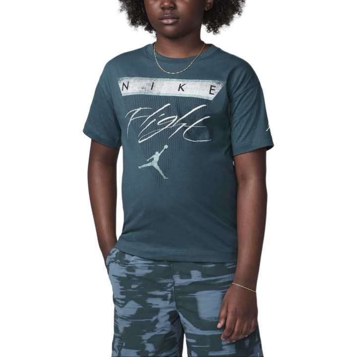 Jordan Jordan FLIGHT JUMPMAN T Shirt Oxidation Green Teenagers