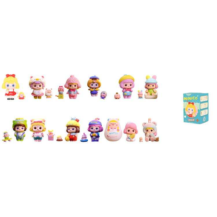 POP MART MINICO My Toy Party Collection Mystery Boxes Single Mystery Box/Whole Box 12 Pcs
