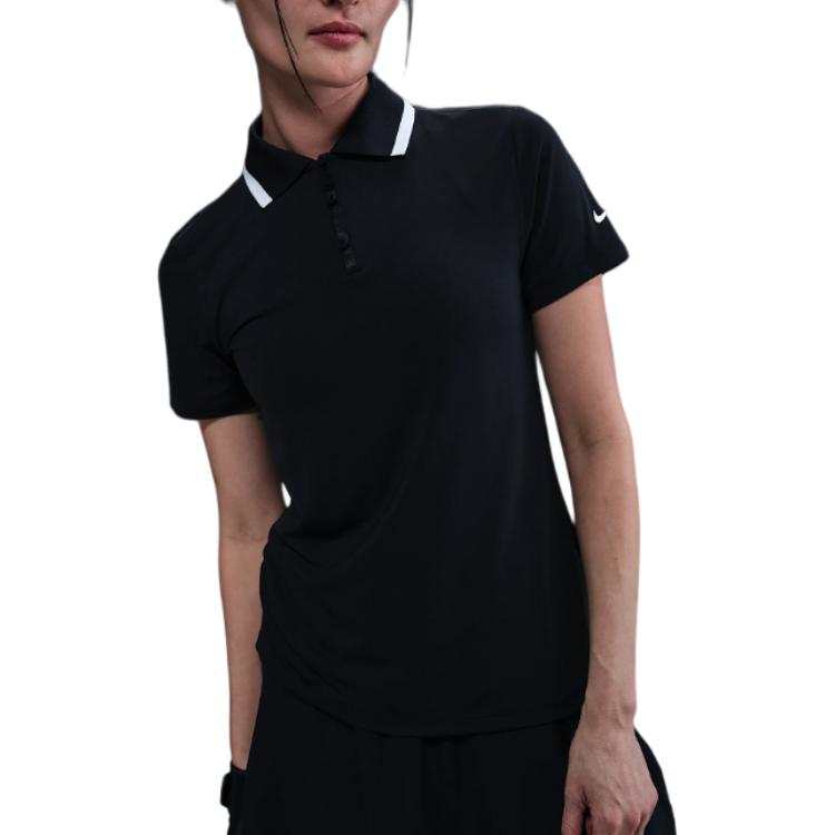 Nike Nike Polo Shirts Women's Black Polo Collar Moderate Other