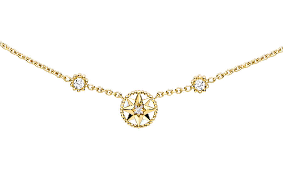 DIOR DIOR Rose 18K Gold Necklaces Women's
