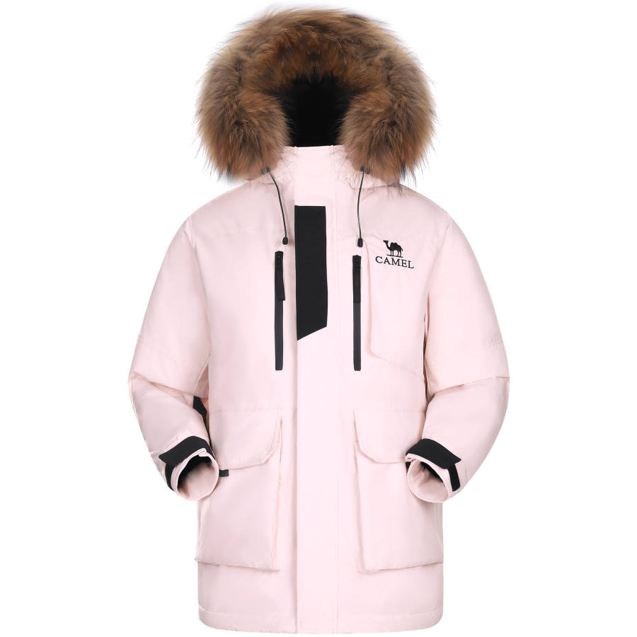 CAMEL CAMEL Warm Fleece Collection Down Jacket Unisex