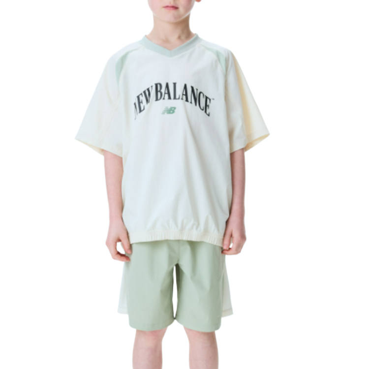 New Balance New Balance Casual Sportswear SS25 2 Piece Set Khaki Children Aged 3 7 Years Old