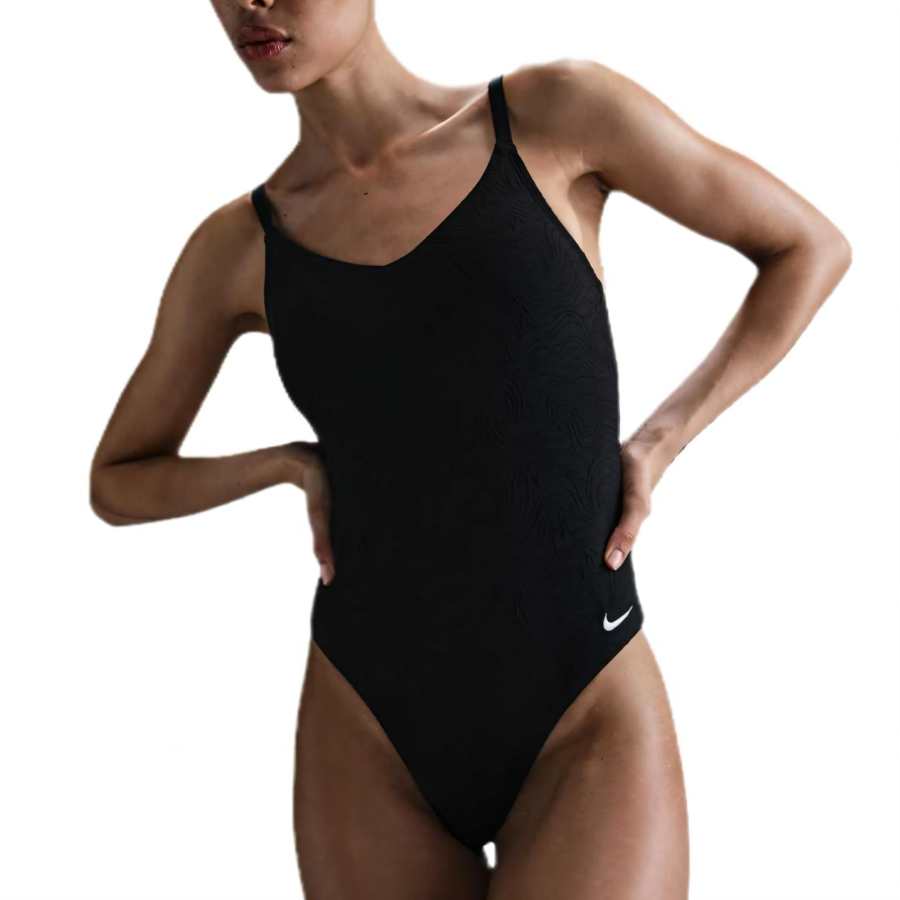 Nike Nike Swim Water Texture Women's V-Neck One-Piece