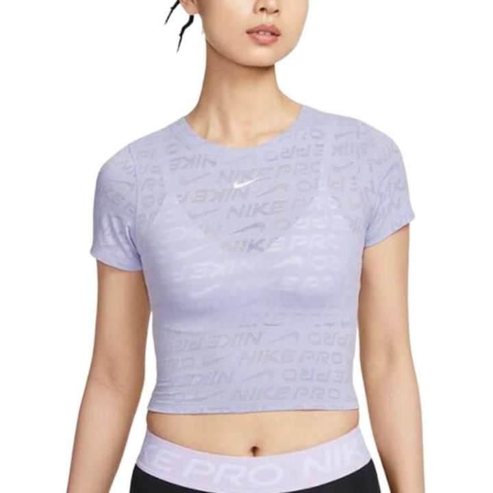 Nike Nike Swoosh T Shirts Women's Light Purple Crew Neck Moderate
