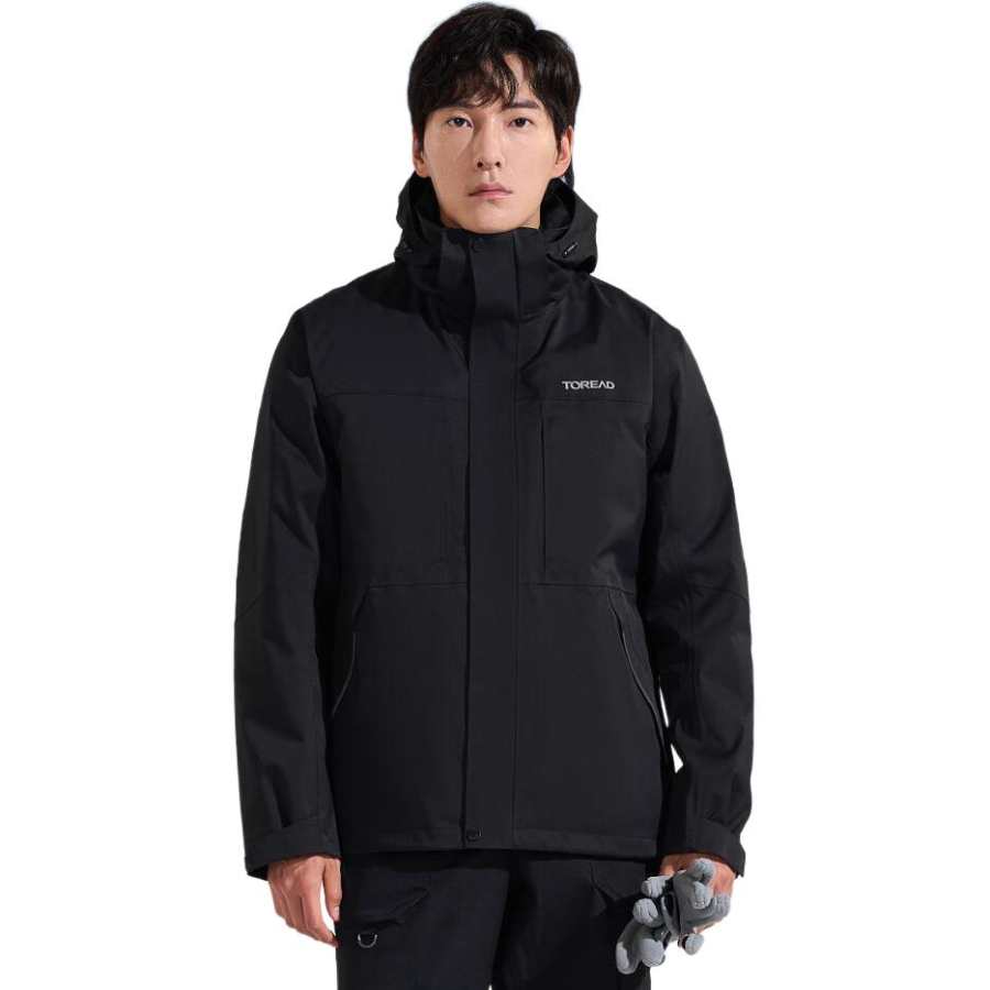 TOREAD Waterproof, Windproof, Thermal, Water Repellent Windbreaker Jacket Men's Black