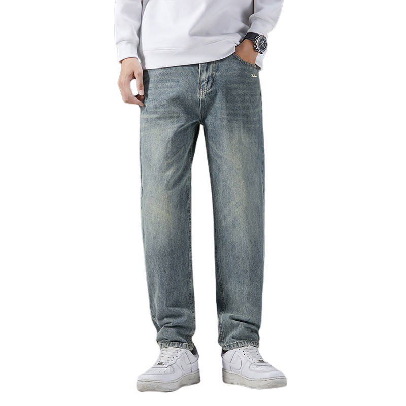 BALENO Jeans Men's Blue Moderate Straight Fit Pants
