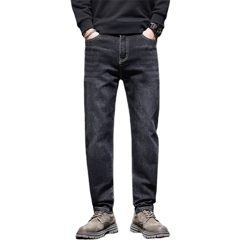 BALENO Jeans Men's Gray Moderate Straight Fit Pants