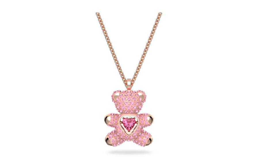 Swarovski Crystal Metal, Zirconia Necklaces Women's Rose Gold