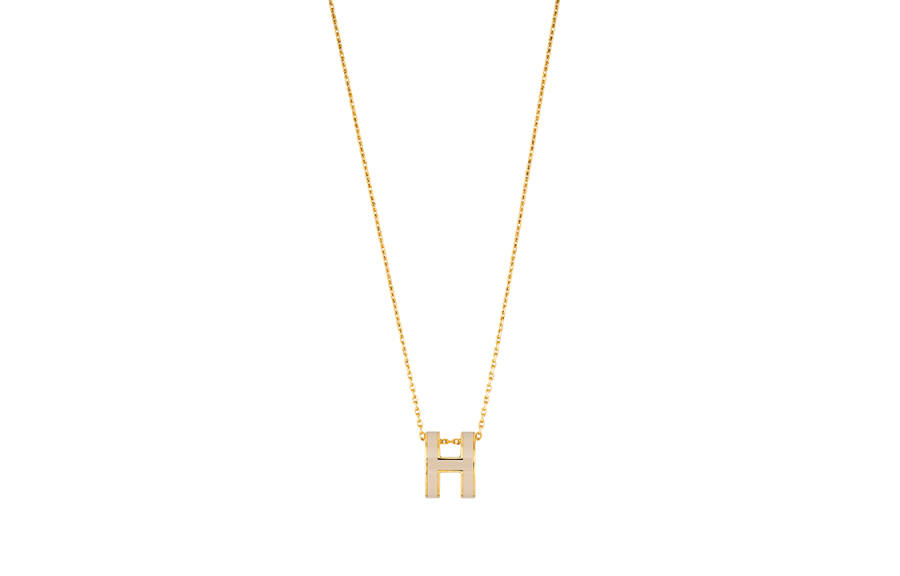 HERMES POP H Necklaces Women's Gold Chain