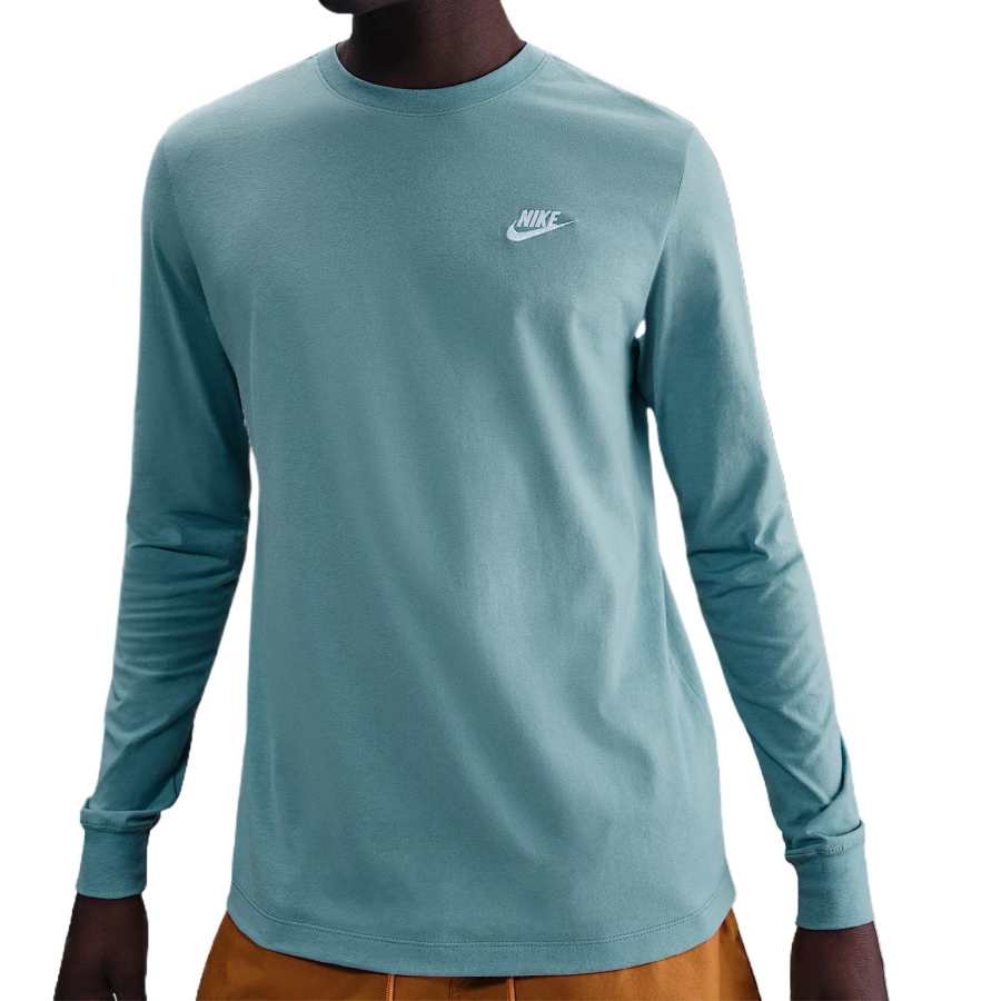 Nike Nike Sportswear Club T Shirt Men's Denim Blue Green 464