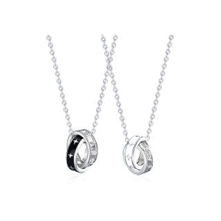 VSENSE.CN 925 Silver Zircon Necklaces Unisex