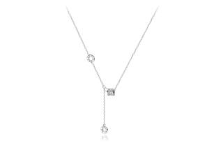 BLANK IN BLANK 999 Silver Zircon Necklaces Women's Box
